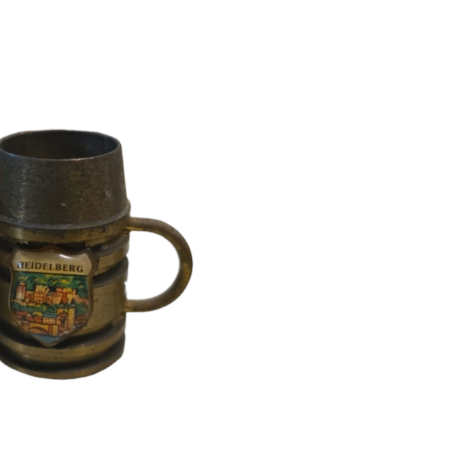 Miniatura alemã em dourado metal