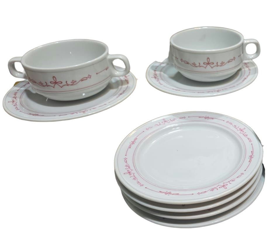Conjunto de porcelana da Tailândia, bela arte, impecável estado