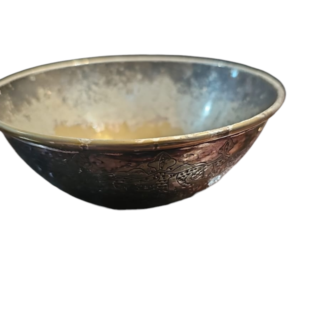 Antigo bowl espessurado a prata