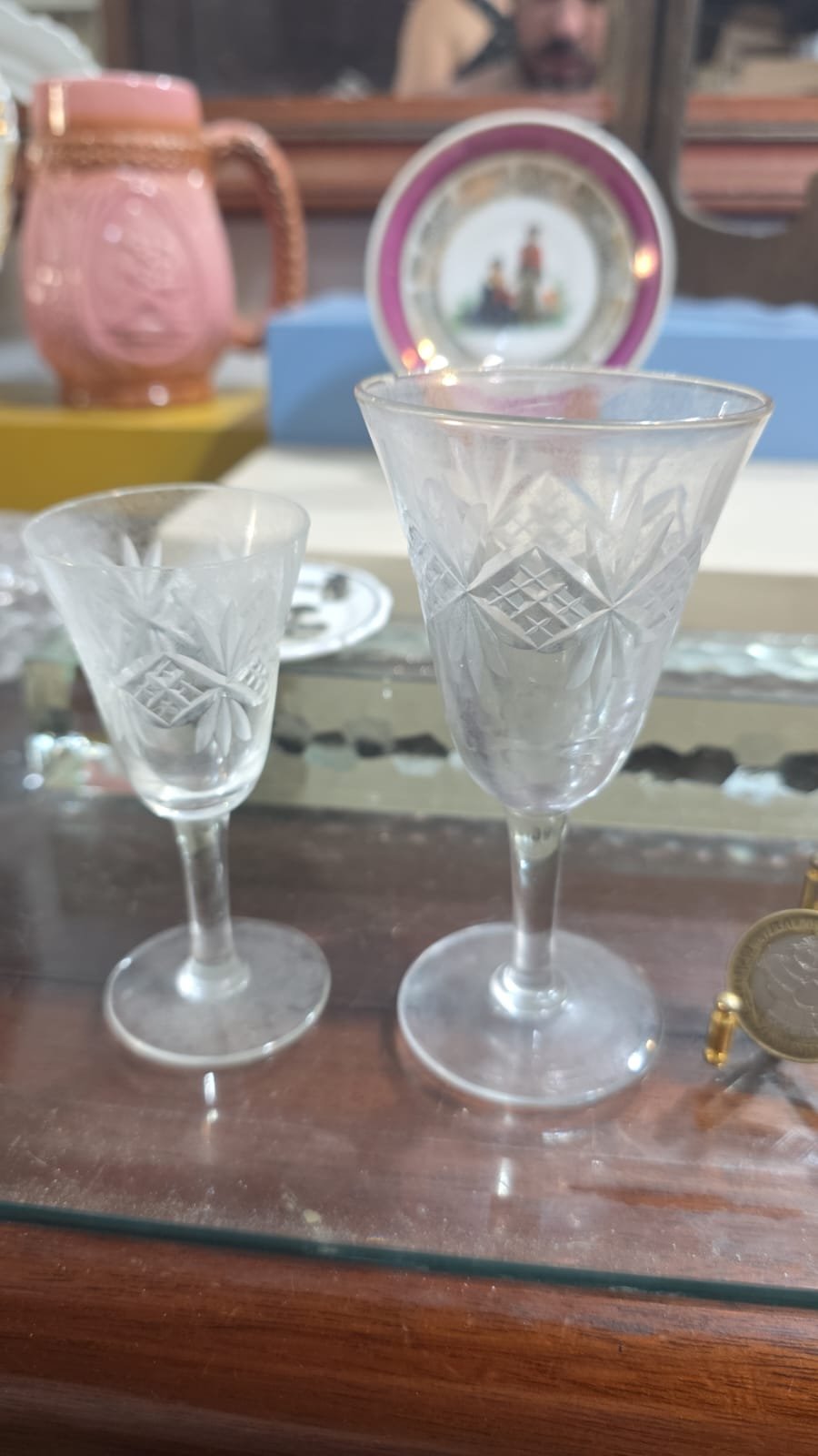 Par de taças de cristal - Imagem 2