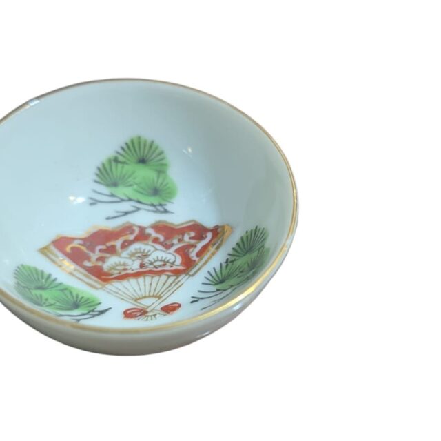 Pequeno bowl de porcelana japonesa, bela arte feita a mão