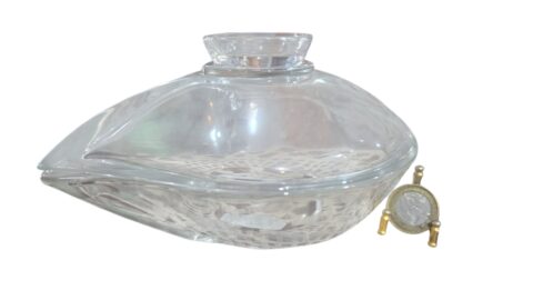 Elegante bomboniere de cristal