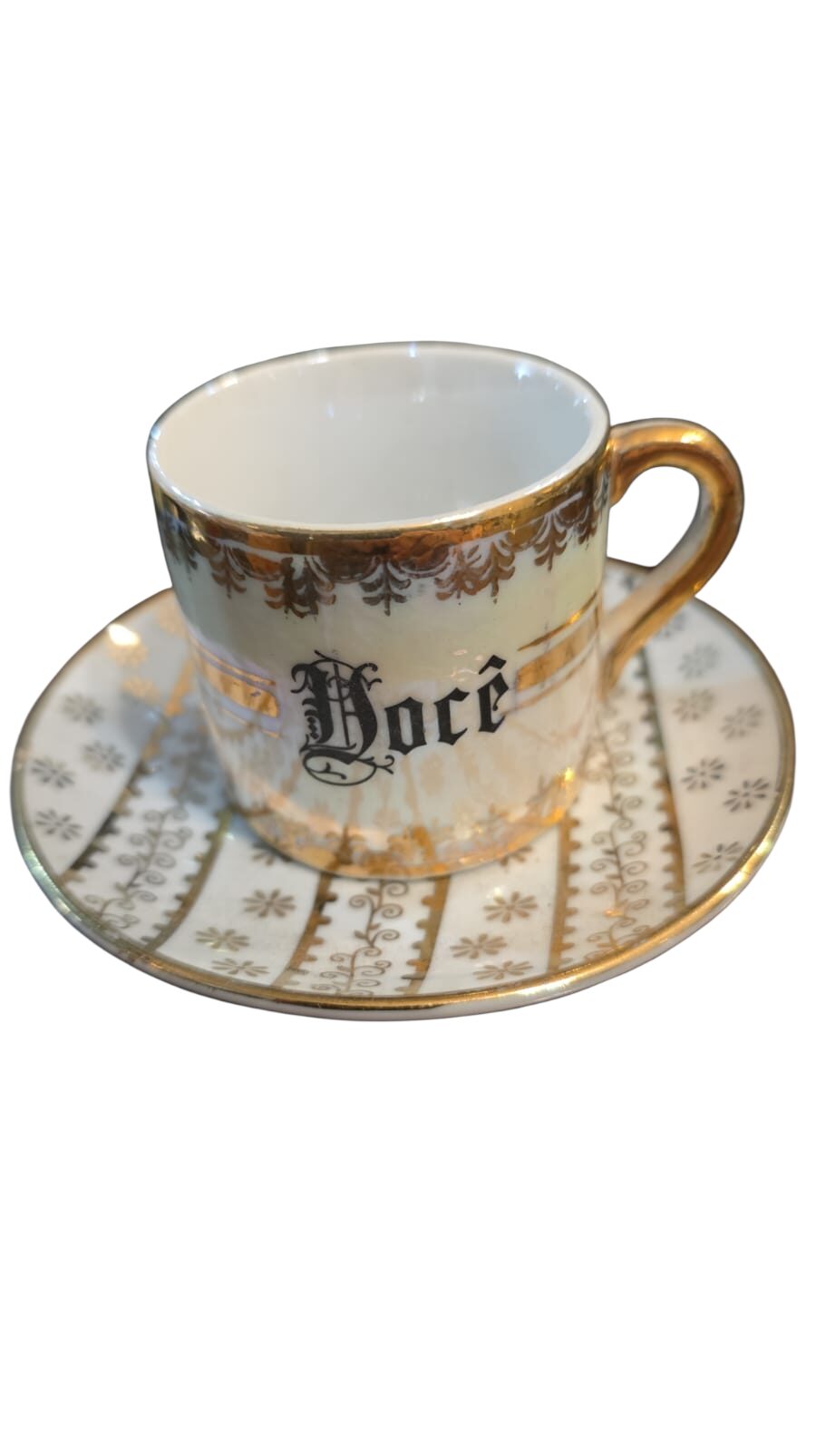 Antiga xícara de porcelana "Você"