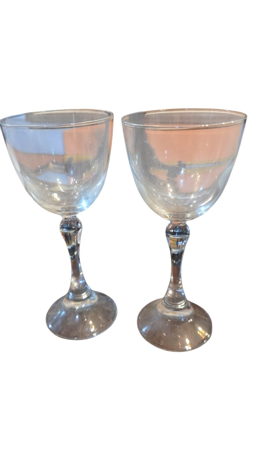 Elegantes taças de cristal