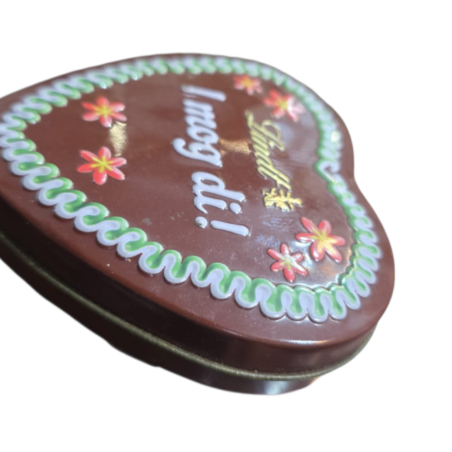 Belo potiche de lata de chocolates