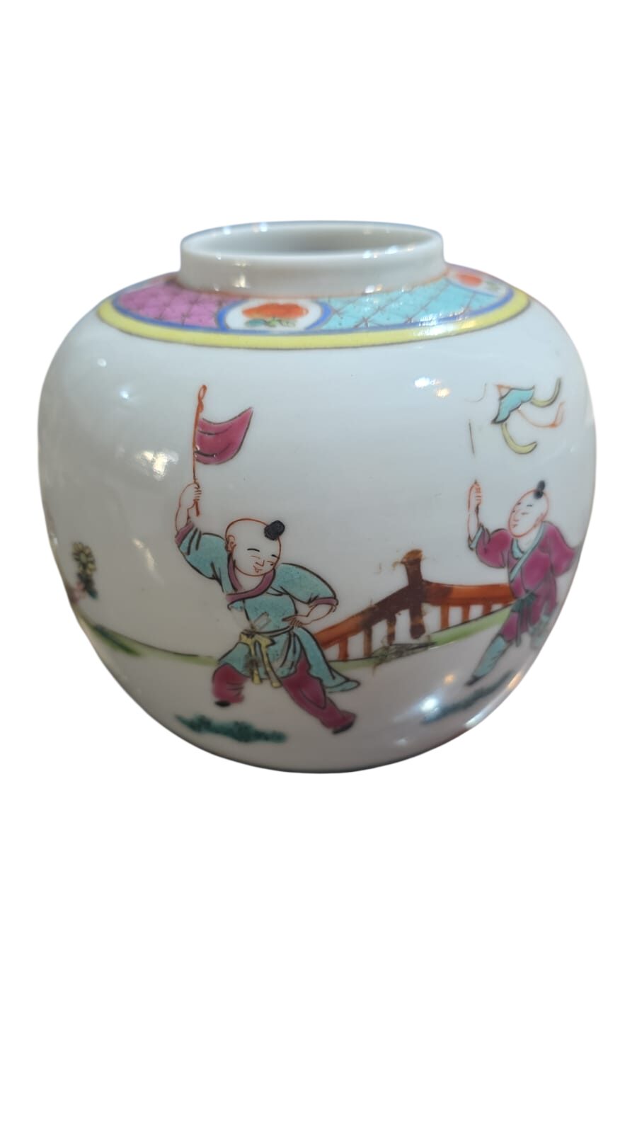 Vaso de porcelana chinesa, bela arte feita a mão