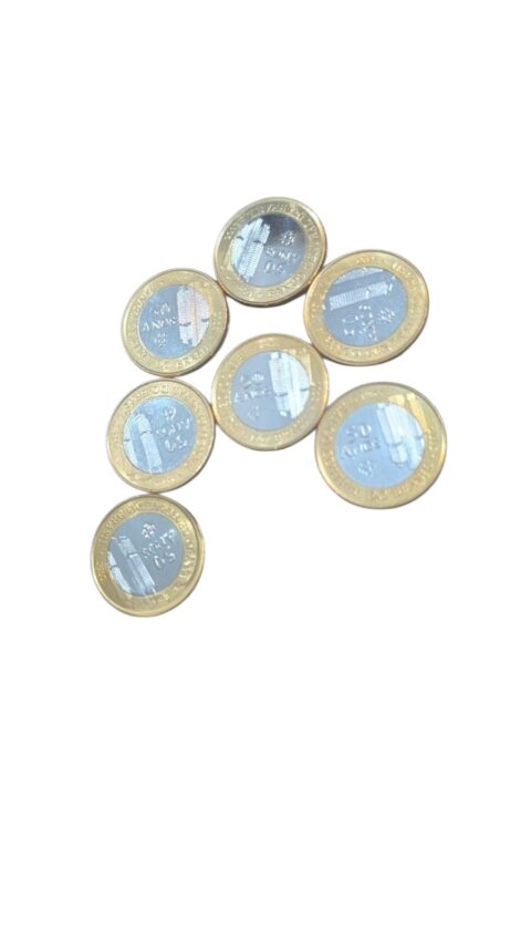 Moedas colecionáveis 50 anos do banco central. (valor unitário)