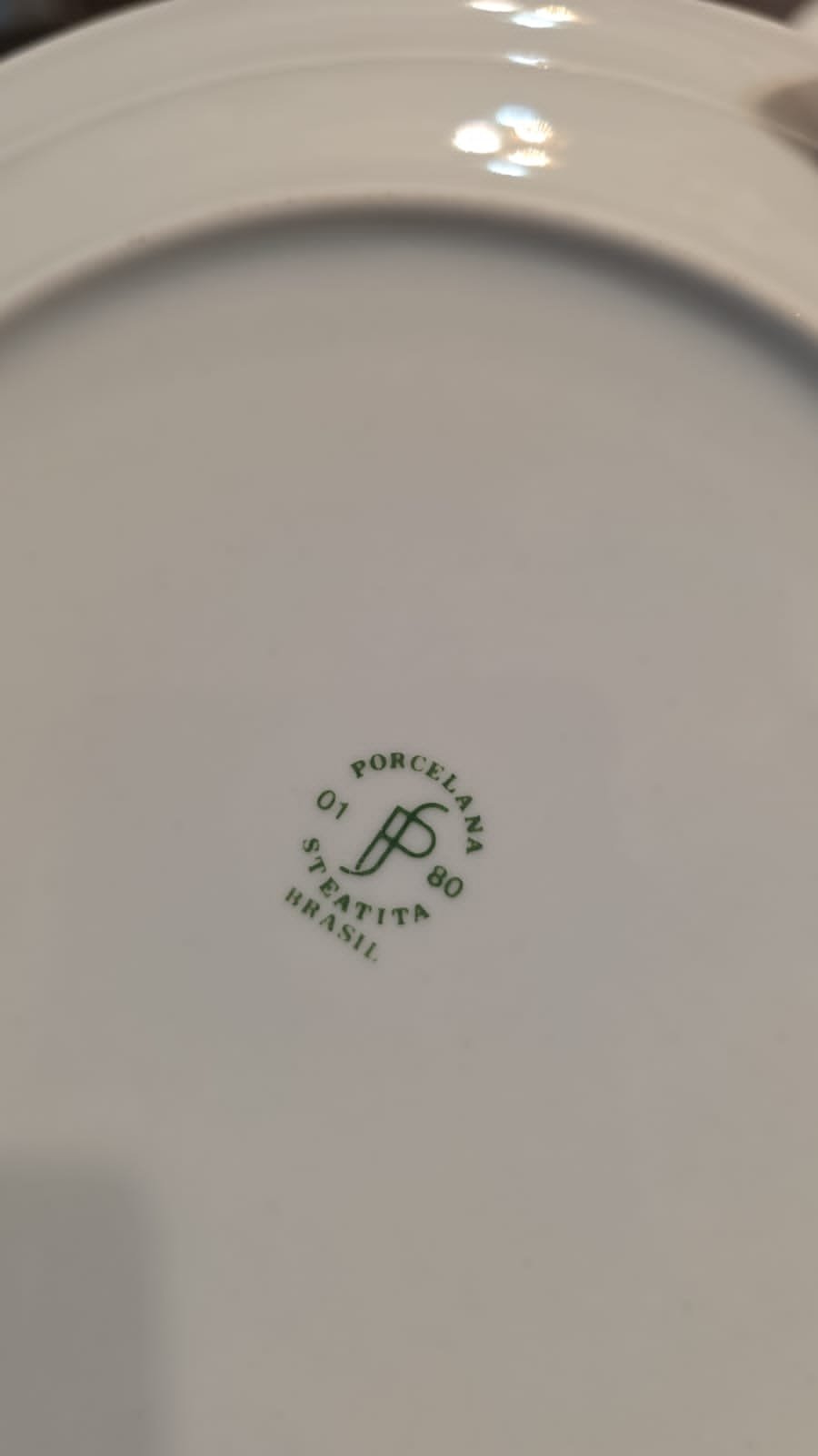 Conjunto de antigas porcelanas de restaurantes - Imagem 7