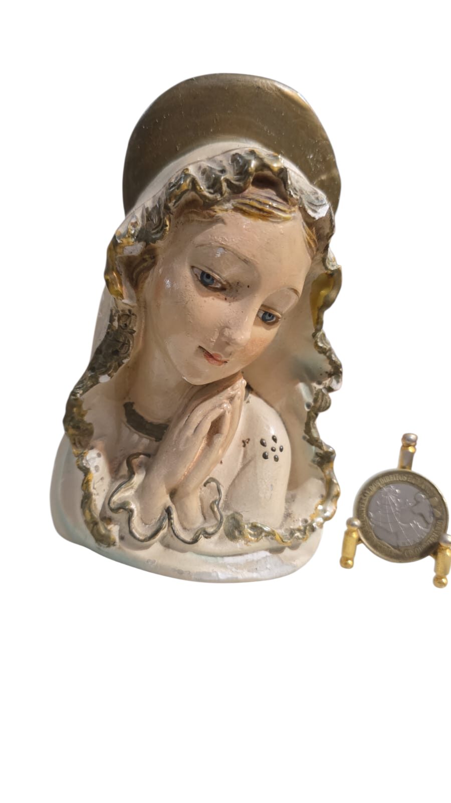 Sacro de gesso esmaltado