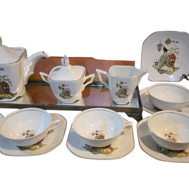 Conjunto em porcelana condessa