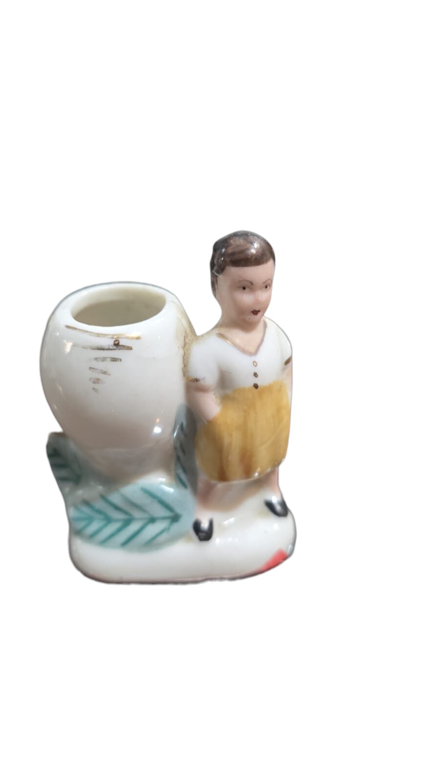 Paliteiro de porcelana pintado a mão