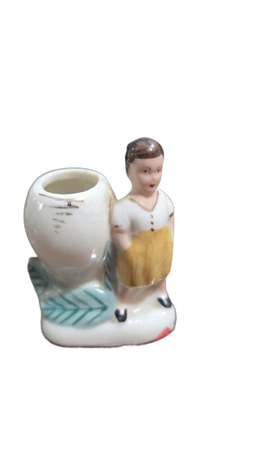 Paliteiro de porcelana pintado a mão
