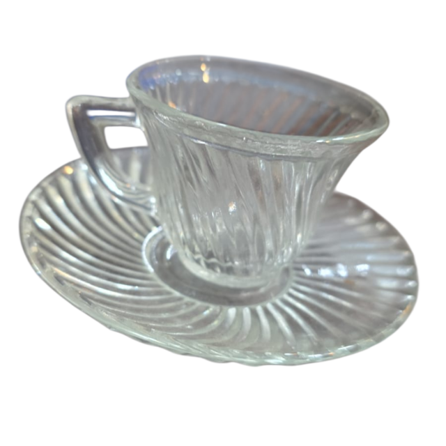 Antiga xícara de café canelada
