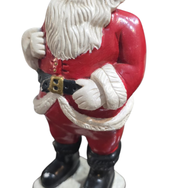Antigo Noel em resina ou estuque esmaltado