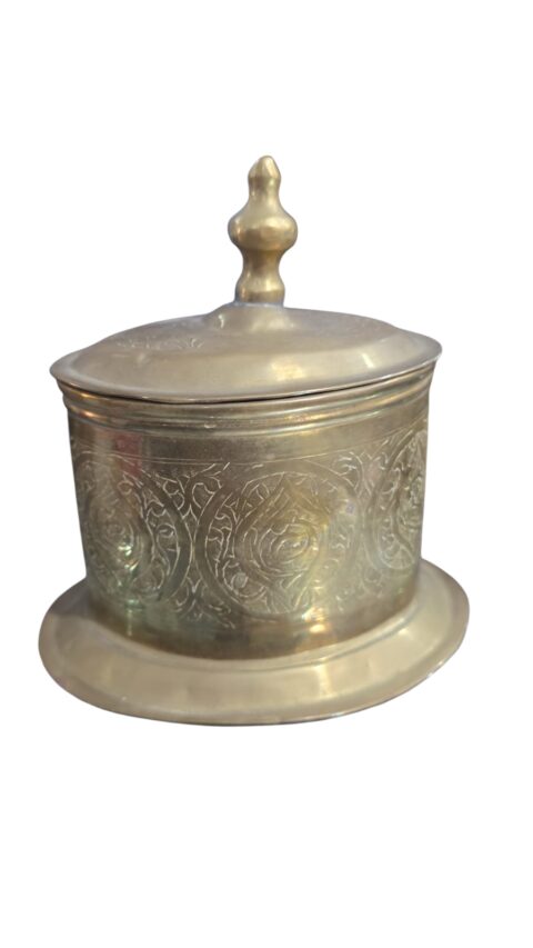 Elegante e antigo pote de chá indiano/marroquino