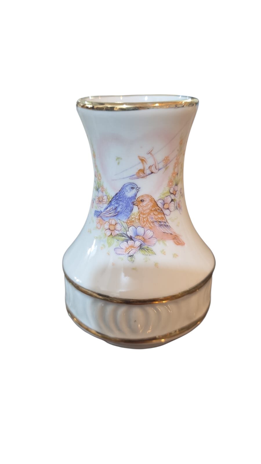 Belo vaso de porcelana pintado a mão, arte incrível