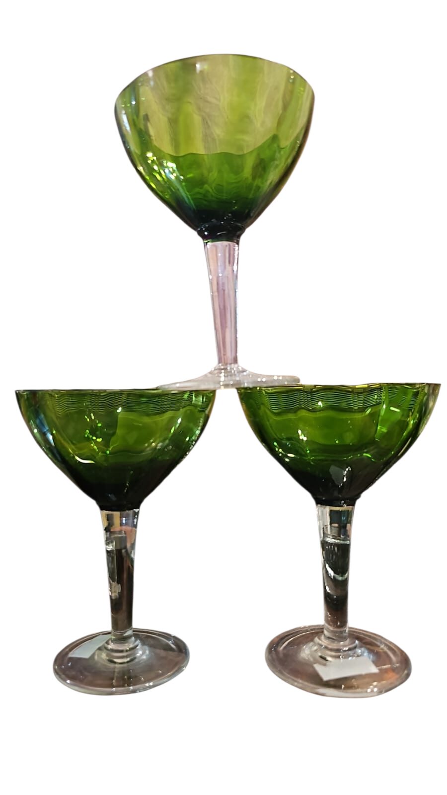 Elegantes taças de cristal