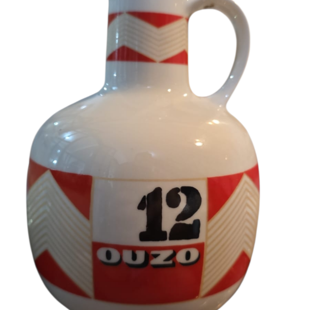 Antiga garrafa de louça grega, rara