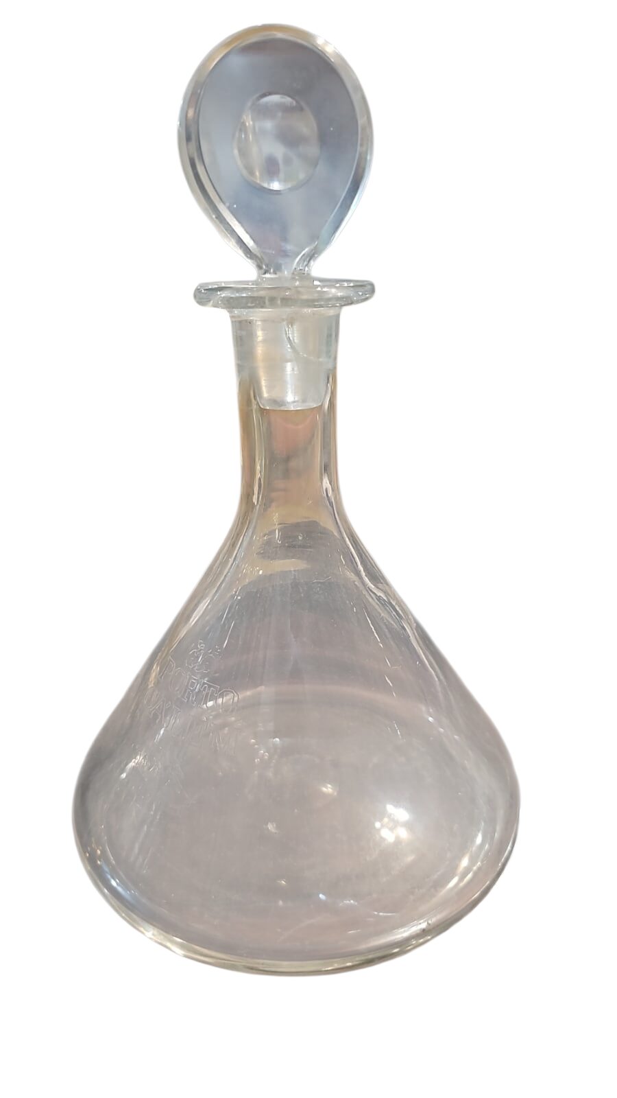 Licoreira de cristal com bela arte lapidada