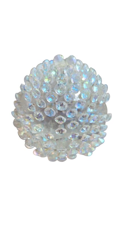 Elegante pinha de vidro
