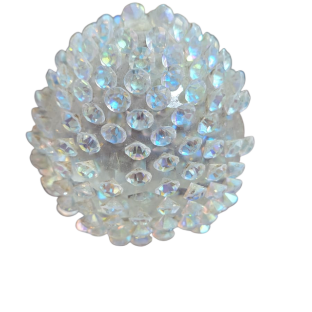 Elegante pinha de vidro