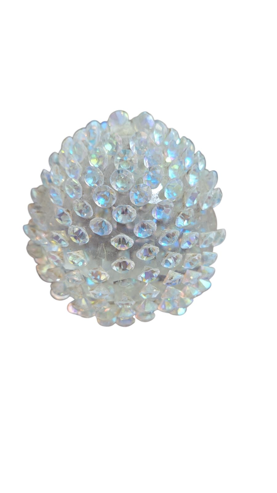 Elegante pinha de vidro