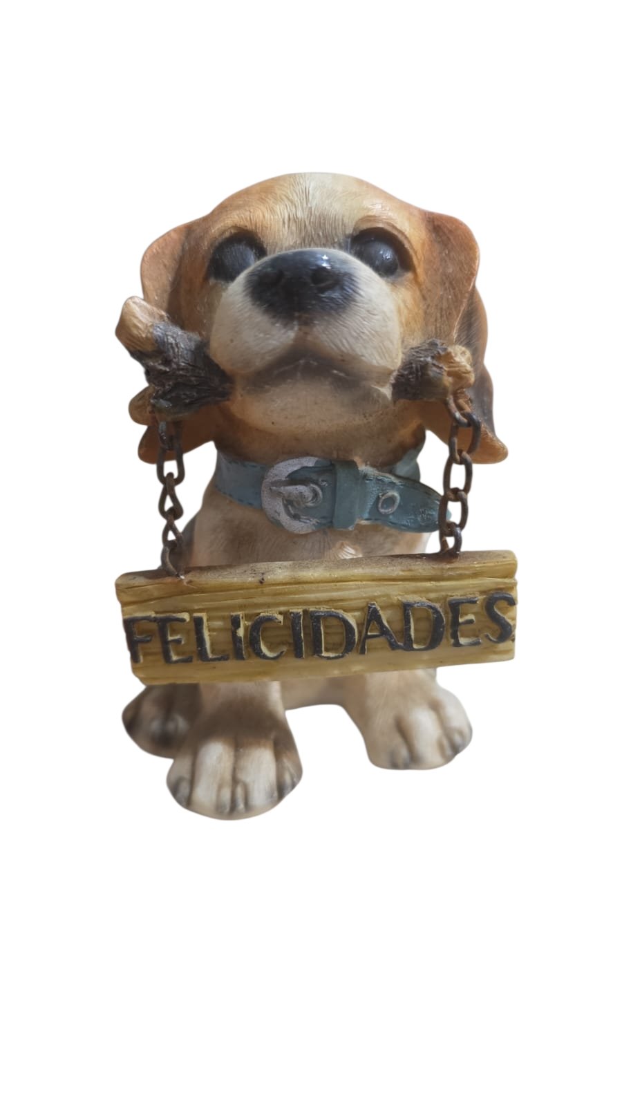 Decoração de cachorro de resina