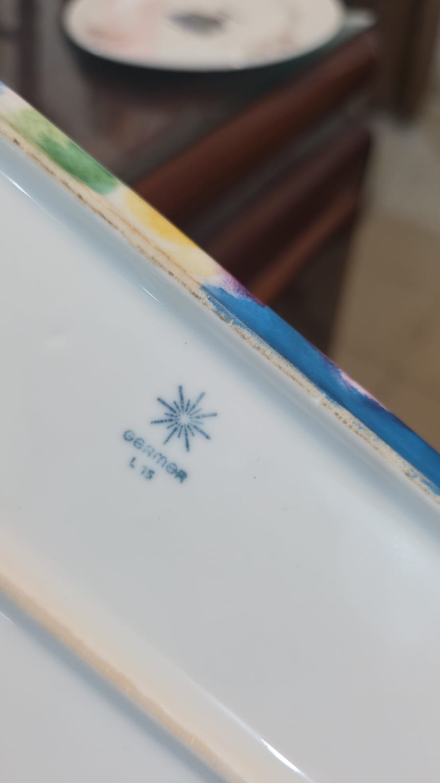 Antiga porcelana Germer pintada a mão - Imagem 3
