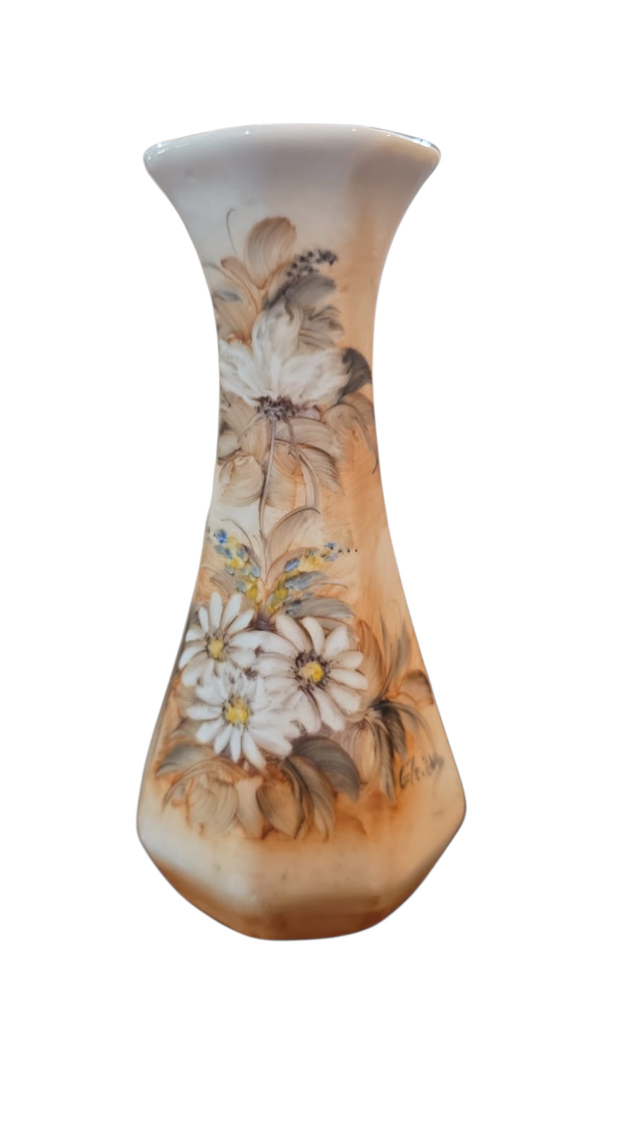Vaso de porcelana pintado a mão