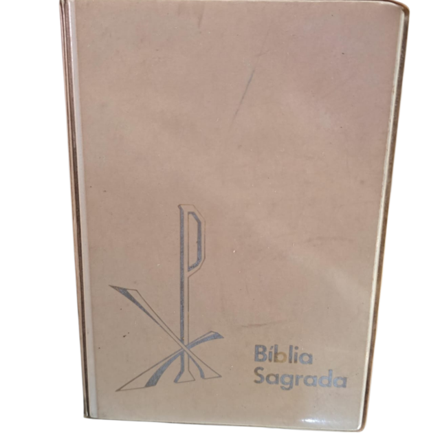 Antigo Bíblia com páginas de ouro