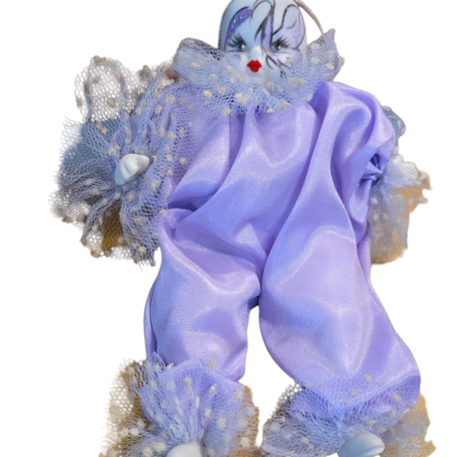 Boneca antiga com partes em porcelana