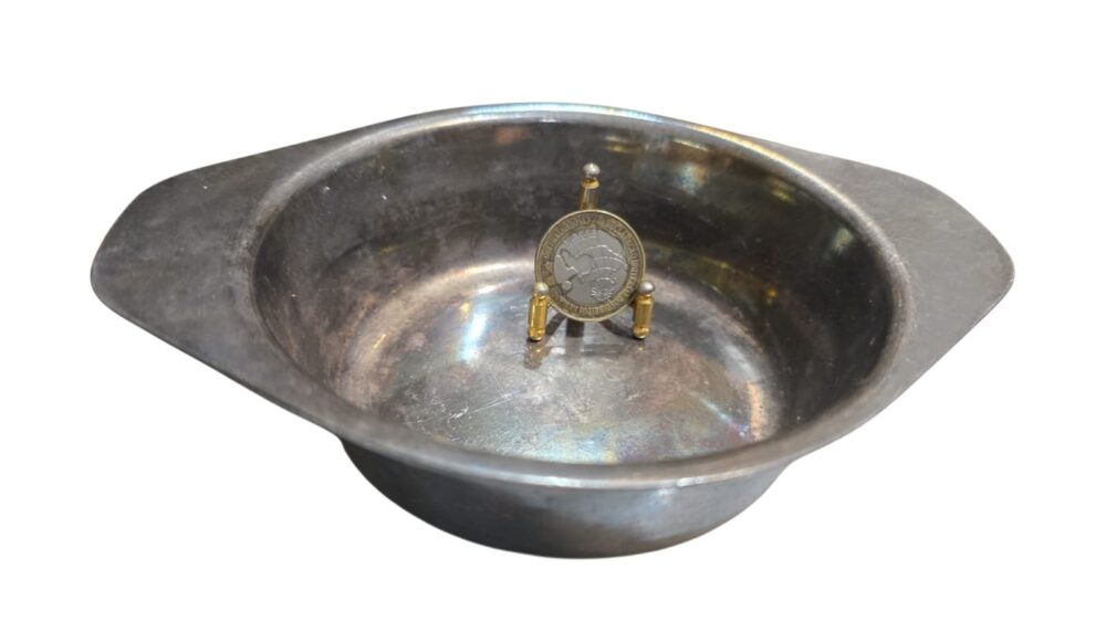 Bowl com alças espessurado a prata