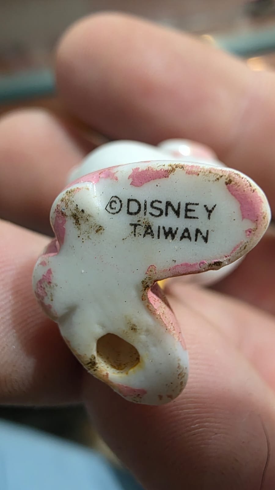 Par de raras e antigas porcelanas da Disney - Imagem 3