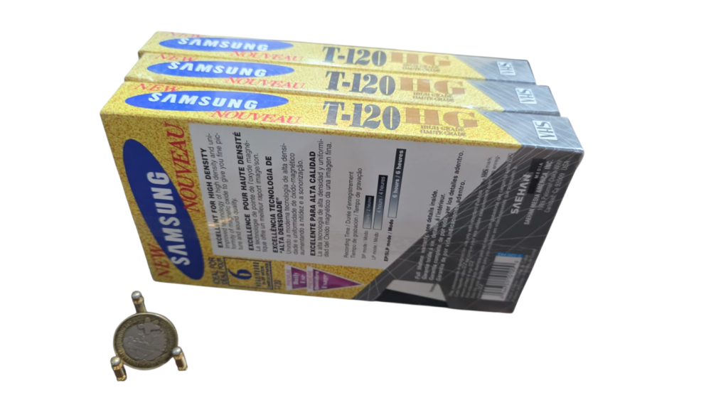 Antigas fitas VHS lacradas Samsung. (valor unitário)