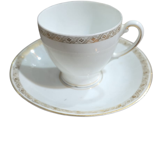 Antiga xícara de café porcelana KPM antiga