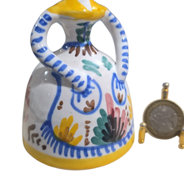 Sino de louça espanhola, feito a mão
