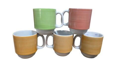 Conjunto de xícara de café em porcelana Schmidt