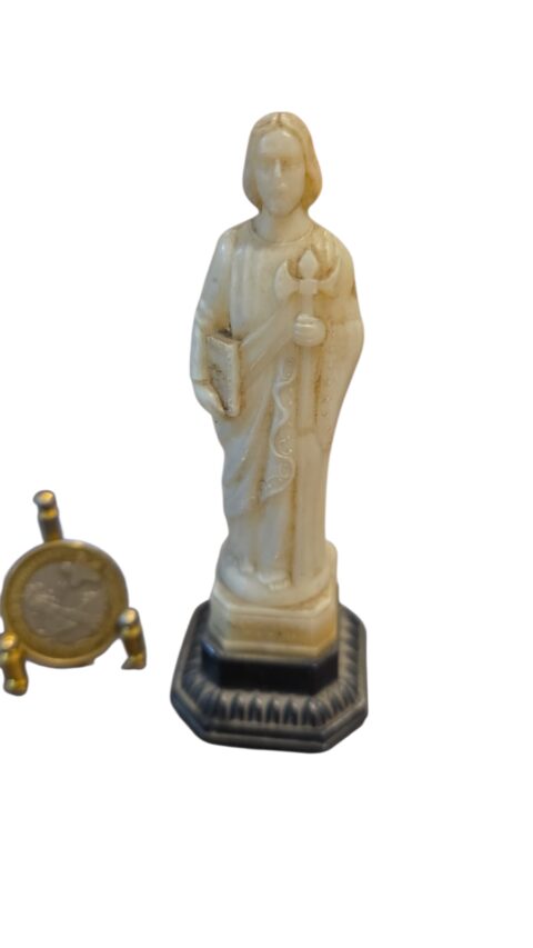 Imagem sacra antiga, de baquelite