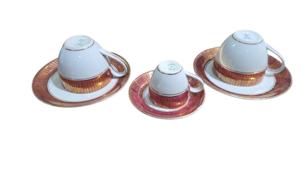 Trio de xícaras