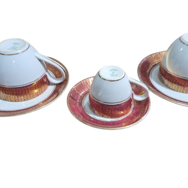 Trio de xícaras