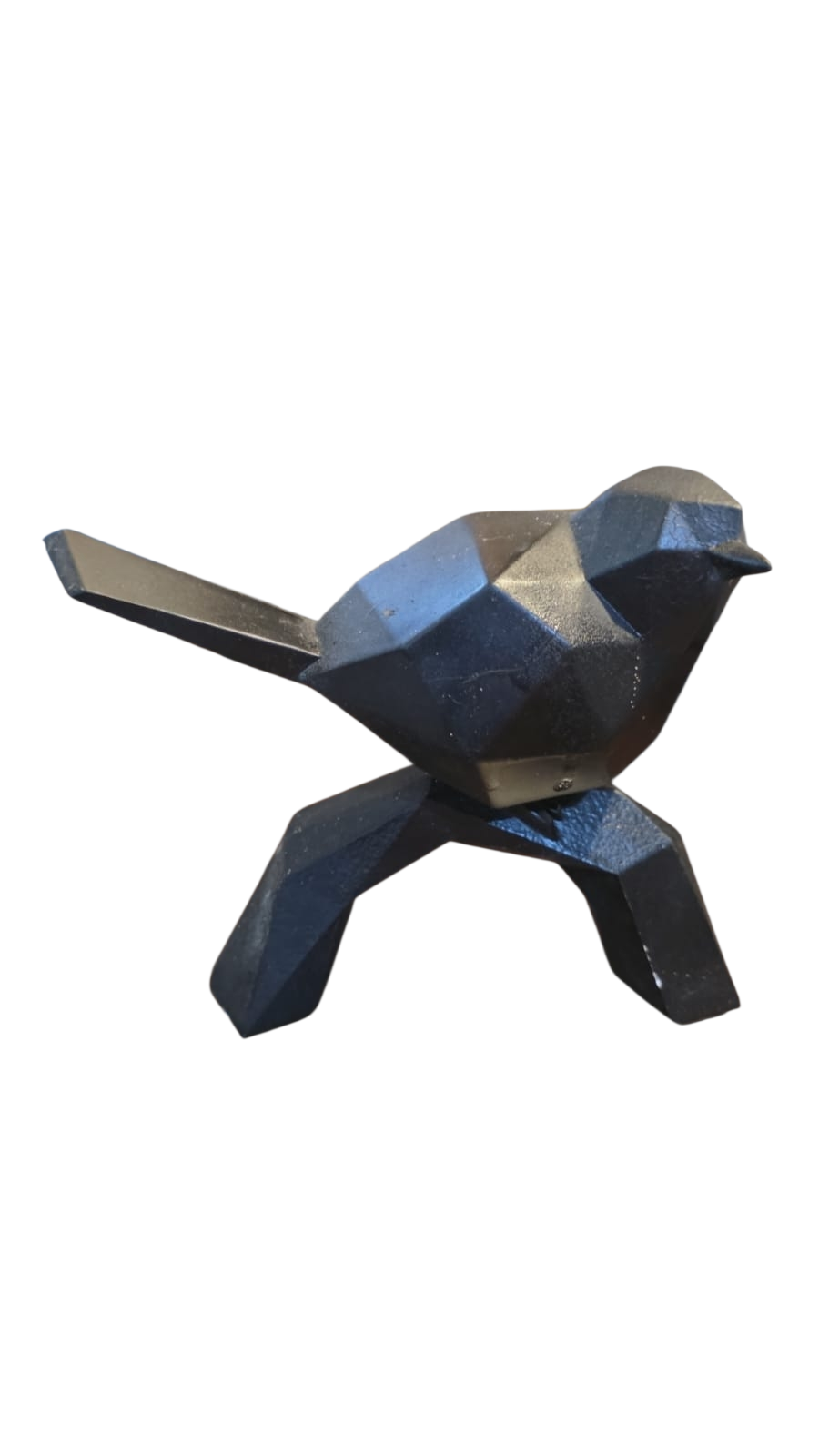 Escultura pássaro de resina