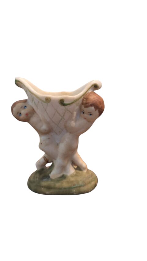 Castiçal de porcelana, pintado a mão