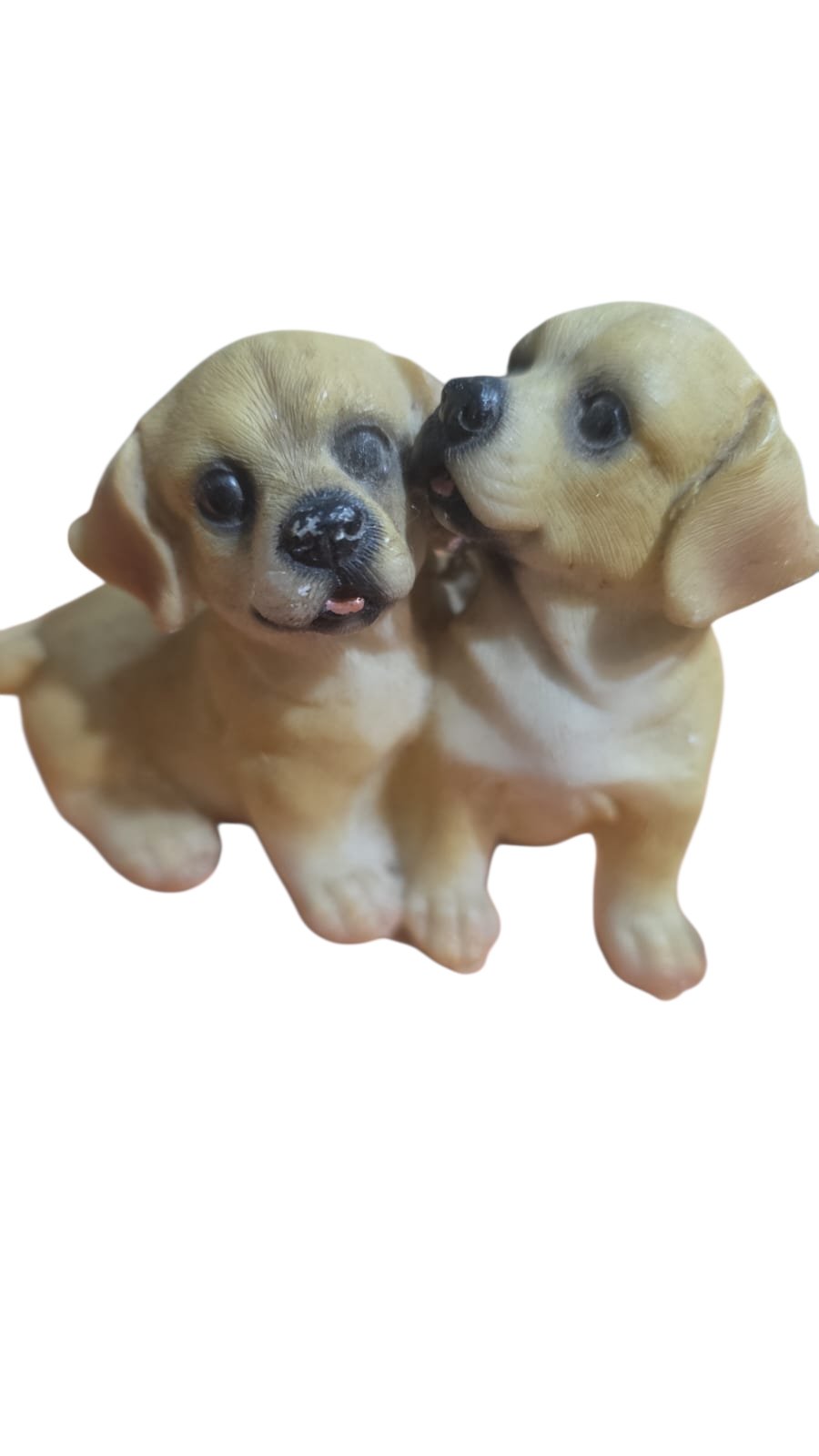 Decoração de cachorro de resina