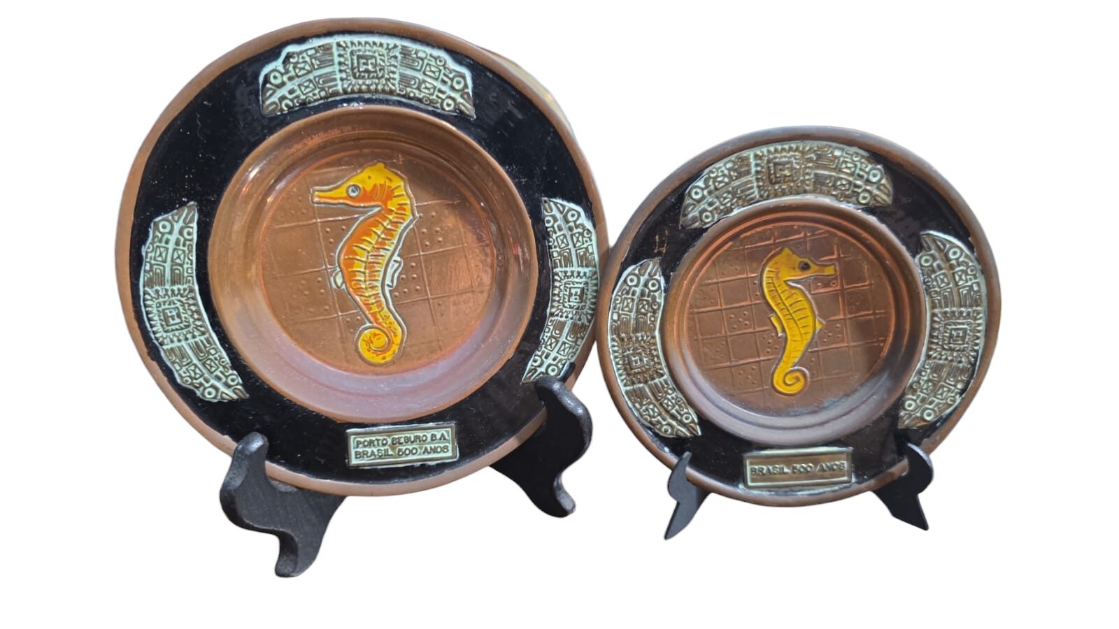Par de medalhões de cobre, brasileiros