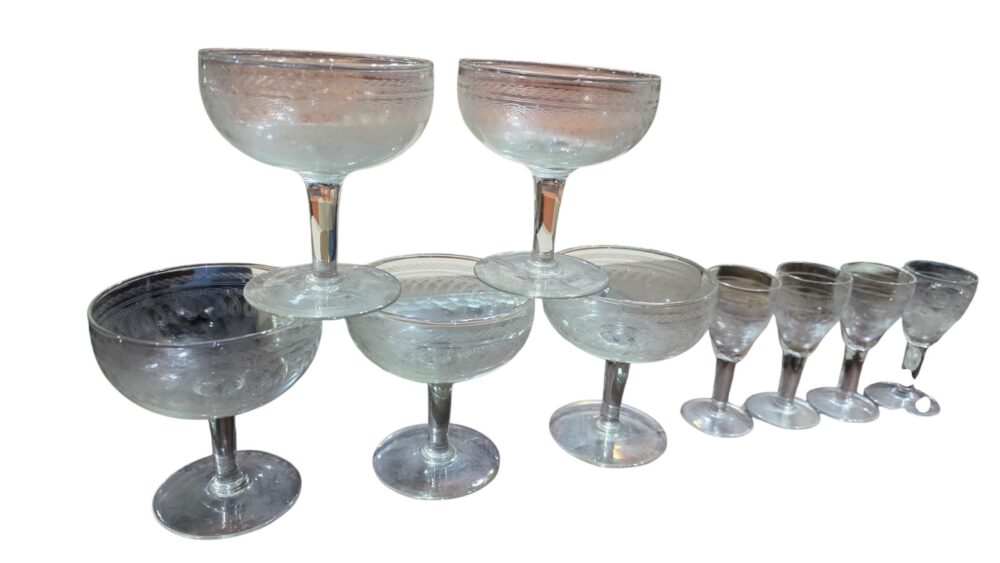 Conjunto de taças de cristal Saint Louis