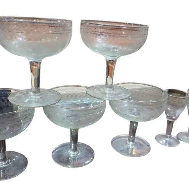 Conjunto de taças de cristal Saint Louis