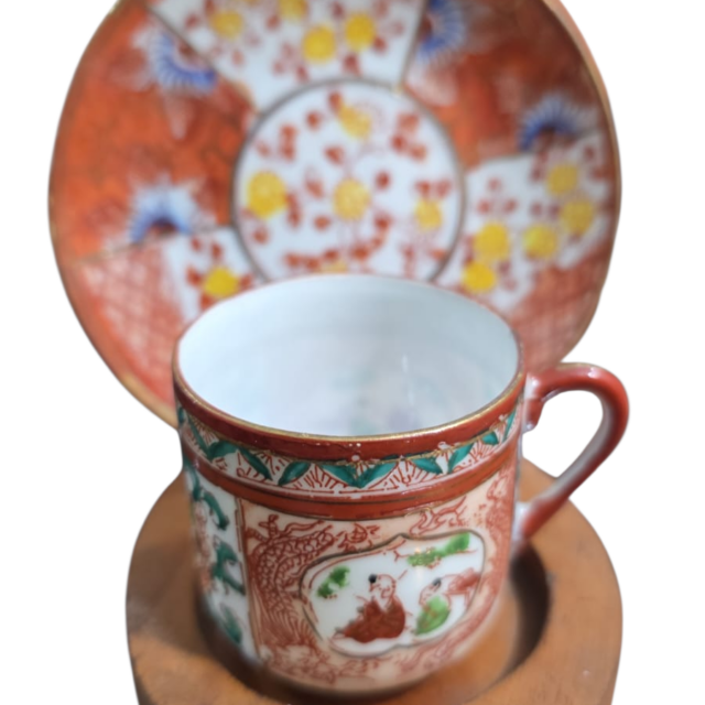 Xícara de porcelana japonesa casca de ovo