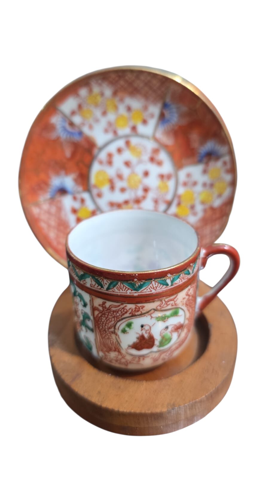 Xícara de porcelana japonesa casca de ovo