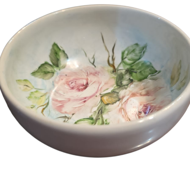 Bowl de porcelana pintado à mão