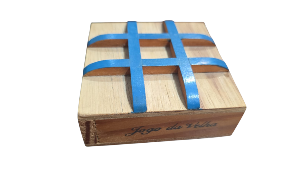 Jogo da velha artesanal de madeira
